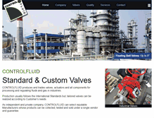 Tablet Screenshot of controlfluid.com